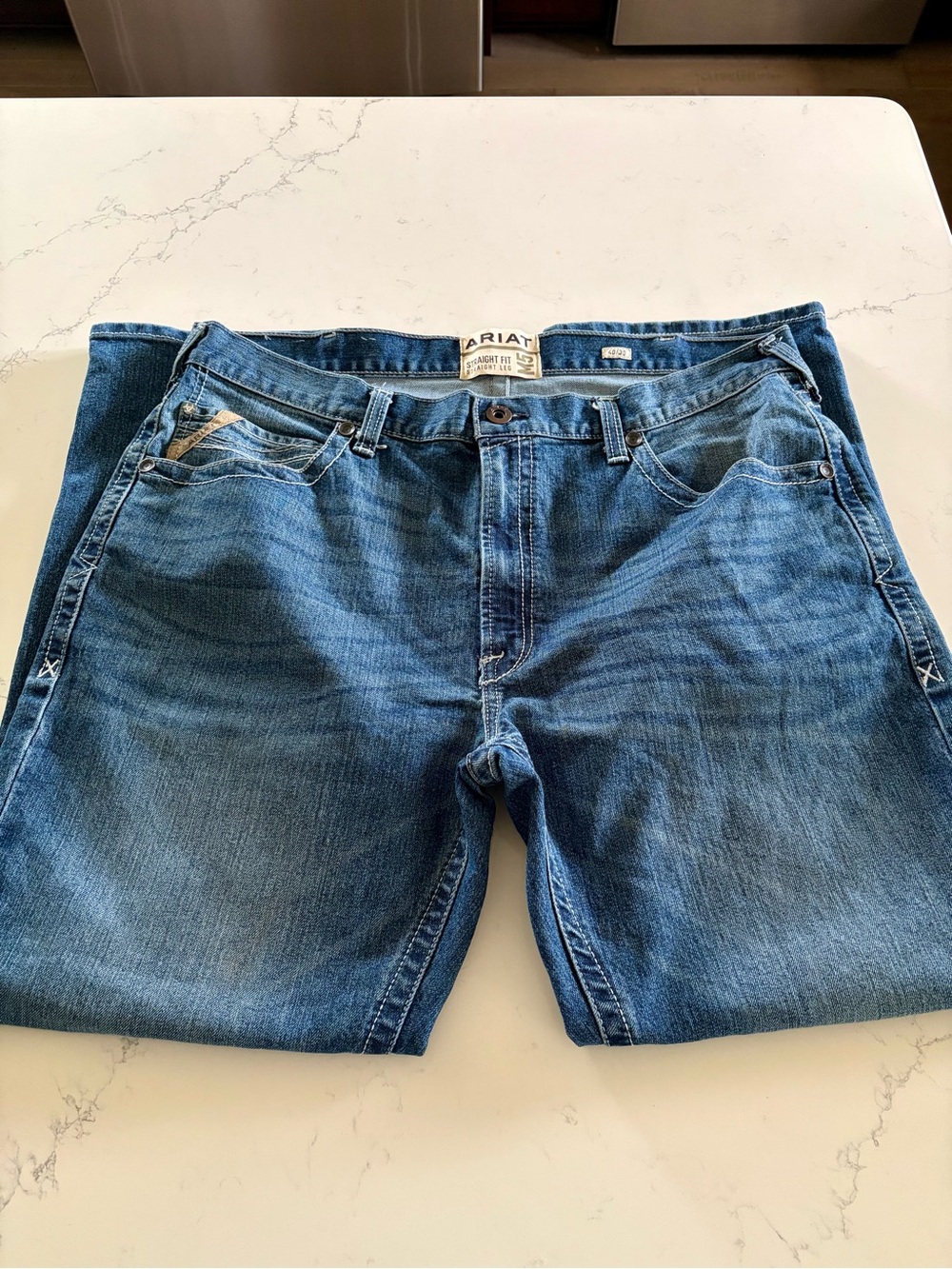 Ariat Blue Relaxed Straight Leg Jeans - Men’s 40/30